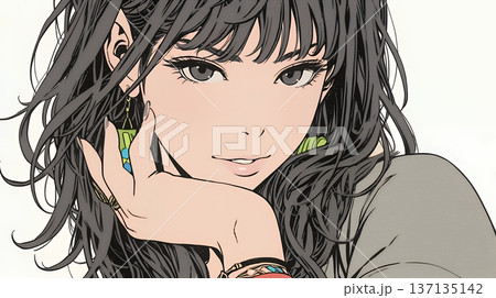 悪巧みをしている女性 悪巧みをしている女性 137135142