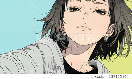 悪巧みをしている女性 悪巧みをしている女性 137135144