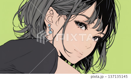 悪巧みをしている女性 悪巧みをしている女性 137135145