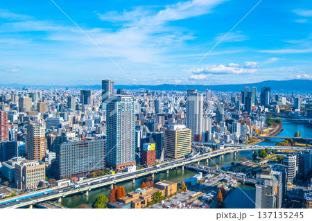 大阪市東部の街並み 大阪市東部の街並み 137135245