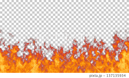 画面下部が激しく燃える炎【バリエーション3】 137135934