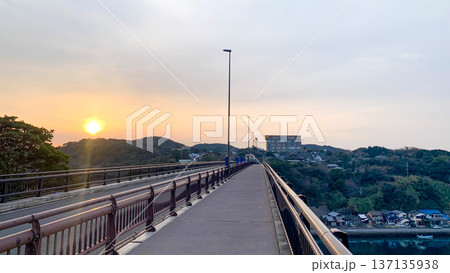 名護屋大橋と港町の風景 名護屋大橋と港町の風景 137135938