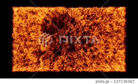 激しく燃え上がる炎のプレート【バリエーション1】 137136367