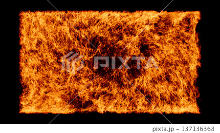 激しく燃え上がる炎のプレート【バリエーション2】 137136368