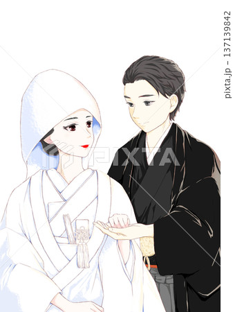 和装婚(背景なし) 和装婚(背景なし) 137139842