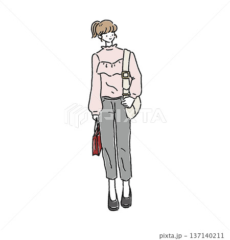 きれいめコーデの女性 137140211