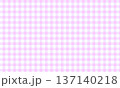 ギンガムチェック背景 かわいいパステルピンクの壁紙素材 137140218