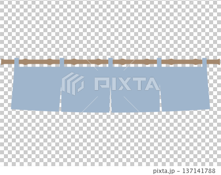 淺藏藍色暖簾插圖 137141788