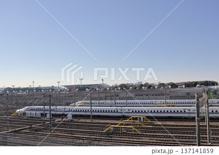 JR東海 大井車両基地に留置中の新幹線 137141859