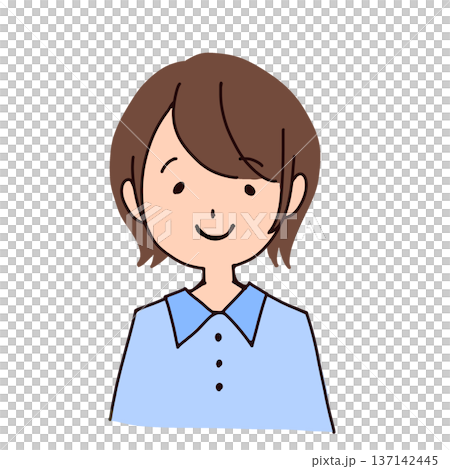 Illustration of a young lady Illustration of a young lady 137142445
