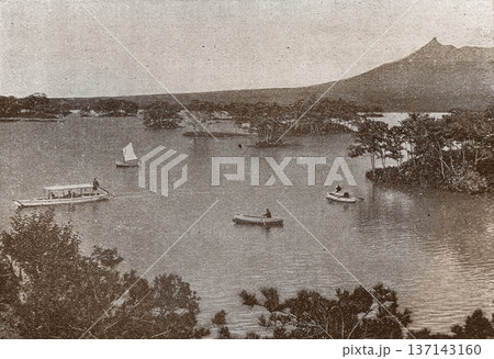 古写真　1926年　函館郊外の大沼公園 137143160