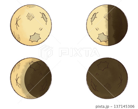 月の満ち欠け　 137145306