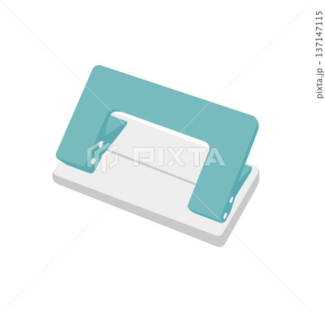 穴あけパンチのイラスト 137147115