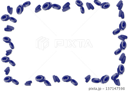 Car wheels tyre frame with green checkered flags 137147598