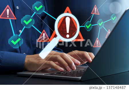 ネットワークセキュリティ監視システム。脅威および侵入検知。運用監視とアラート管理。異常検知システムを 137148487