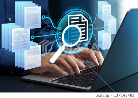 ドキュメントアナリティクスとテキストマイニング。自動化されたテキスト処理と分析。キーワードを抽出する 137148492