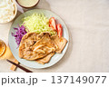 豚の生姜焼き ロース肉の家庭料理 137149077