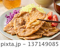 豚の生姜焼き ロース肉の家庭料理 137149085