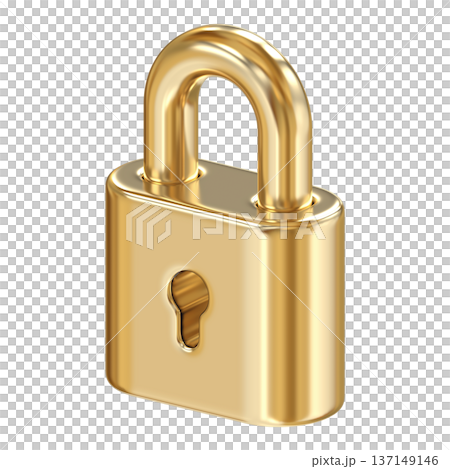 Golden padlock icon, symbolizing security, privacy, and premium protection Golden padlock icon, symbolizing security, privacy, and premium protection 137149146