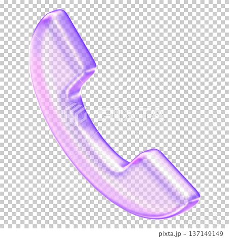 Glassmorphism telephone handset icon symbolizing voice calls and contact, Minimalist translucent phone receiver with soft gradient for communication and mobile app design Glassmorphism telephone handset icon symbolizing voice calls and contact, Minimalist translucent phone receiver with soft gradient for communication and mobile app design 137149149