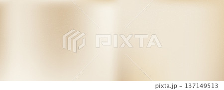 Cream gradient background with soft beige to white color transition. Grainy texture with subtle noise and fine specks. Vector gradation with warm nude tones. Luxury backdrop for studio designs. 137149513