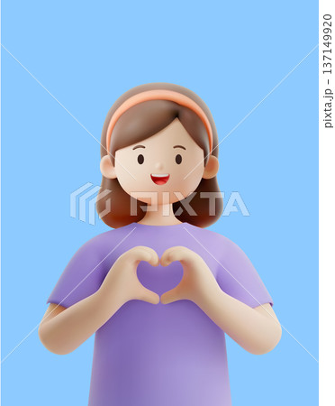 3D characters with professional occupations 137149920