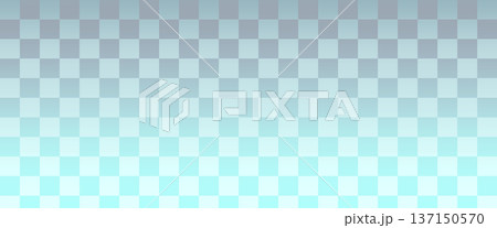 市松模様　格子柄　グラデーション　スタイリッシュ背景素材 137150570