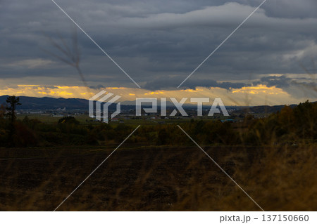北海道栗山町2025秋-栗山の夕景-05 北海道栗山町2025秋-栗山の夕景-05 137150660