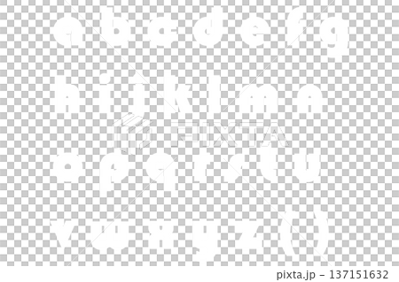 Letter 4 Alphabet Lowercase White 137151632