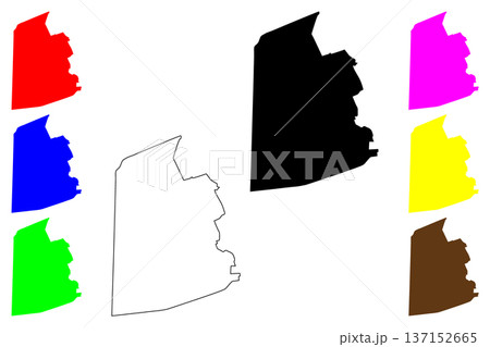 Reutov city (Russia, Russian Federation) map vector illustration, scribble sketch Reutov map 137152665