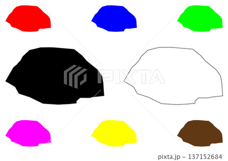 Abha city (Kingdom of Saudi Arabia, KSA, Asir Province) map vector illustration, scribble sketch Abha map 137152684