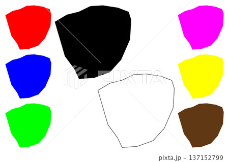 Jilib city (Federal Republic of Somalia) map...のイラスト素材 [137152799] - PIXTA
