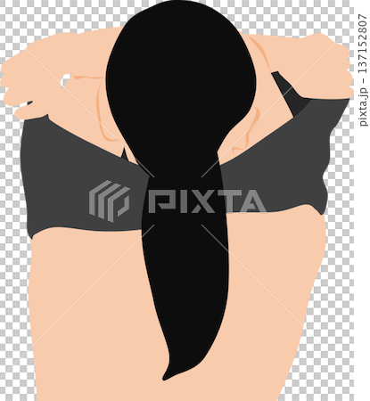 ダイエットに成功した女性のイラスト 137152807