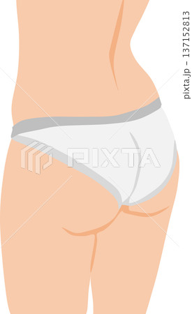 ダイエットに成功した女性のイラスト 137152813