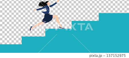 目標達成へのロードマップのイラスト 目標達成へのロードマップのイラスト 137152975