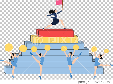 目標達成へのロードマップのイラスト 目標達成へのロードマップのイラスト 137152979