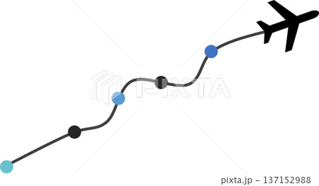 目標達成へのロードマップのイラスト 137152988