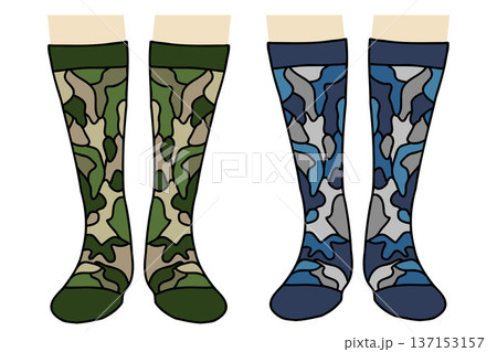 Style Socks Collection with Camouflage and Tactical Inspired Design 137153157