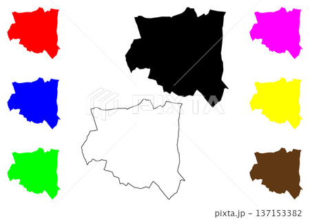 Parla city (Kingdom of Spain) map vector illustration, scribble sketch Parla map 137153382