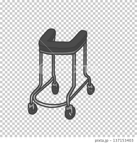歩行器　歩行補助具　骨折　リハビリ　外出　歩行練習　 137153403