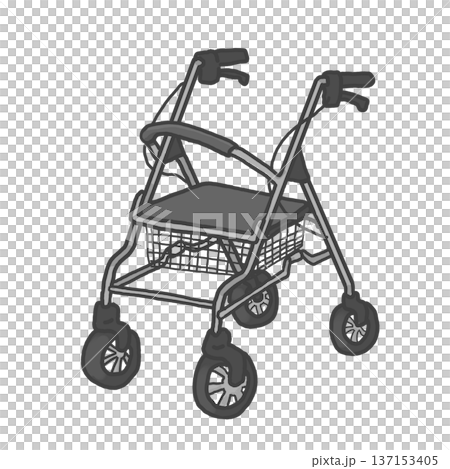 歩行器 ロレータ シルバーカー 歩行補助具 高齢者 歩行練習 リハビリ 外出 モノクロ グレー 歩行器 ロレータ シルバーカー 歩行補助具 高齢者 歩行練習 リハビリ 外出 モノクロ グレー 137153405