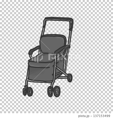 シルバーカー 手押し車 歩行器 歩行補助具 高齢者 リハビリ 外出 歩行練習 モノクロ シルバーカー 手押し車 歩行器 歩行補助具 高齢者 リハビリ 外出 歩行練習 モノクロ 137153499