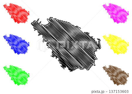 Spetses island (Hellenic Republic, Greece, Attica) map vector illustration, scribble sketch Spetses map Spetses island (Hellenic Republic, Greece, Attica) map vector illustration, scribble sketch Spetses map 137153603