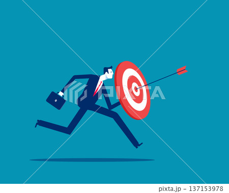 An arrow placed on the target indicates success or progress in achieving the set objectives. An arrow placed on the target indicates success or progress in achieving the set objectives. 137153978