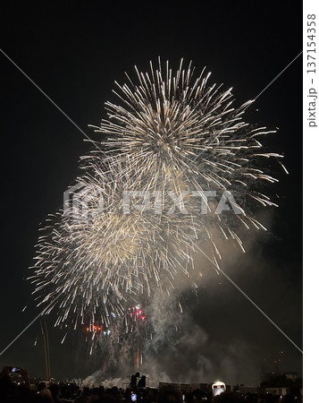 第50回江戸川花火大会の打ち上げ花火 137154358