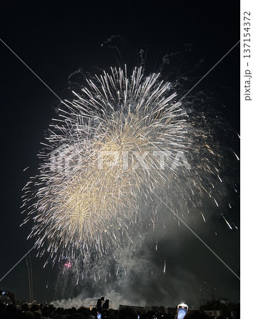 第50回江戸川花火大会の打ち上げ花火 137154372