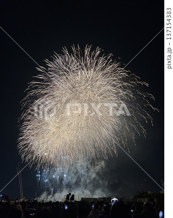 第50回江戸川花火大会の打ち上げ花火 137154383