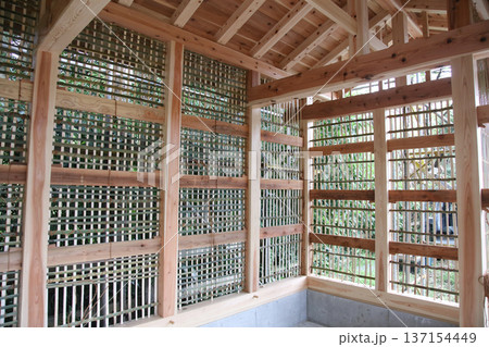 建築中の日本家屋 建築中の日本家屋 137154449
