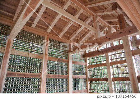 建築中の日本家屋 建築中の日本家屋 137154450