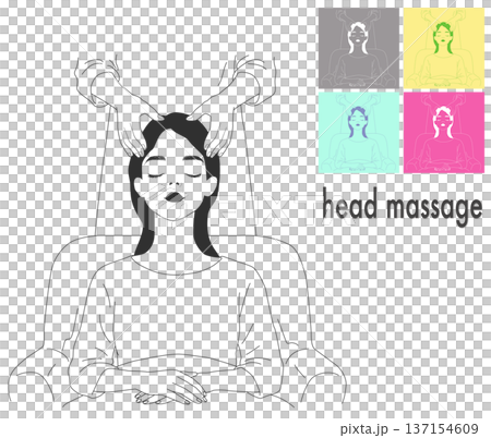 サロンでヘアケアをしているイラスト 137154609